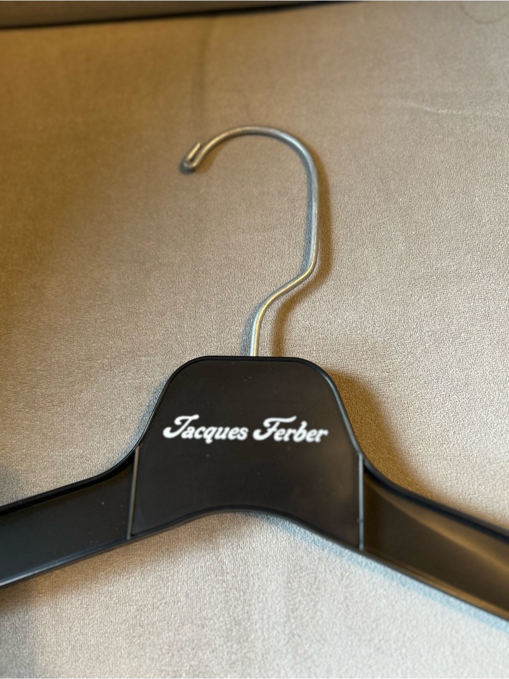 Jacques Ferber Luxury Black Molded Coat Hanger